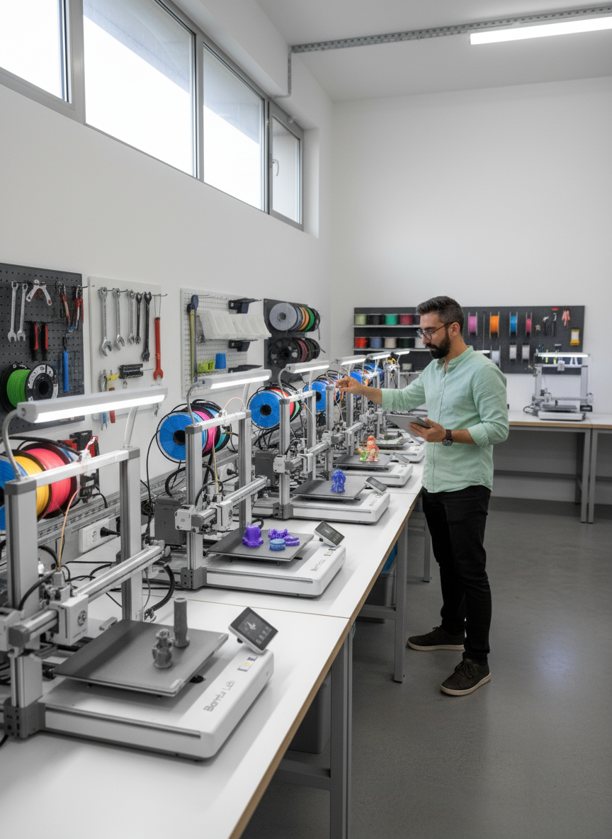 Armazém STIKKO com profissional trabalhando